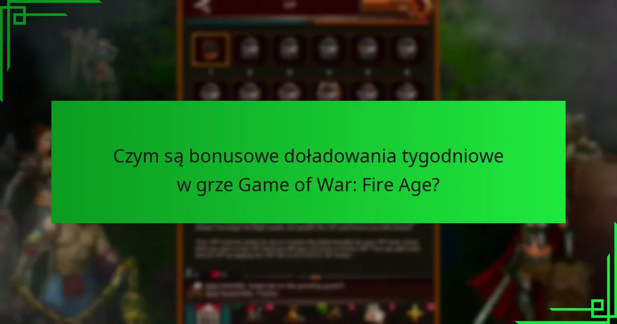 Jak mogę zrealizować bonusy doładowań tygodniowych?