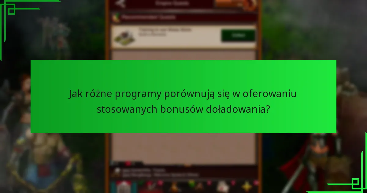 Jakie strategie maksymalizują stosowane bonusy doładowania?