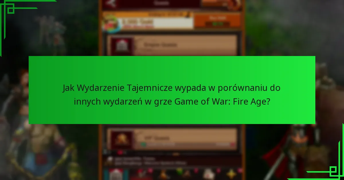 Jakie są zakupy w grze związane z Wydarzeniem Tajemniczym?