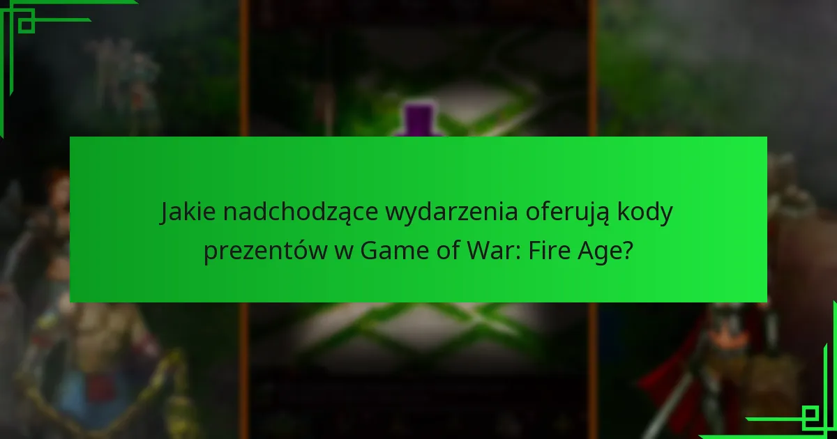 Jakie nagrody mogę oczekiwać z kodów prezentów na wydarzenia?